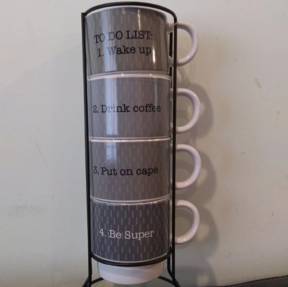 ❌❌SOLD ❌❌New 5 piece stackable mug set